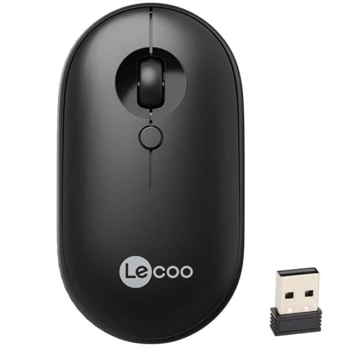 Lenovo Lecoo WS212 1600 DPI 4 Tuşlu Kablosuz Siyah Optik Mouse