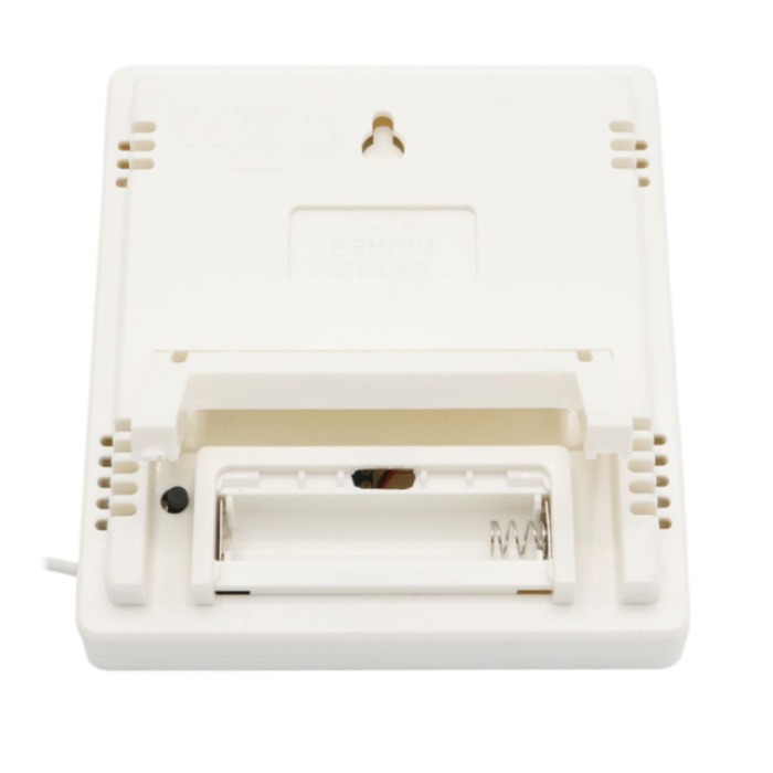 Gesi HTC-2 Dijital Ekranlı Isı ve Nem Ölçer Saat Alarm Dış Mekan Problu Termometre