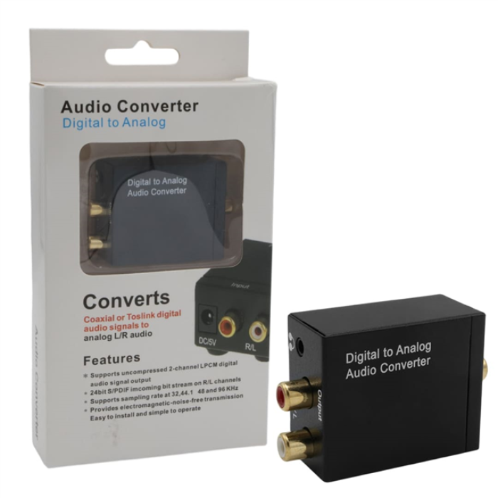 Fully G-538ND Optik/Koaksiyel Dijital Ses - Analog RCA Çevirici