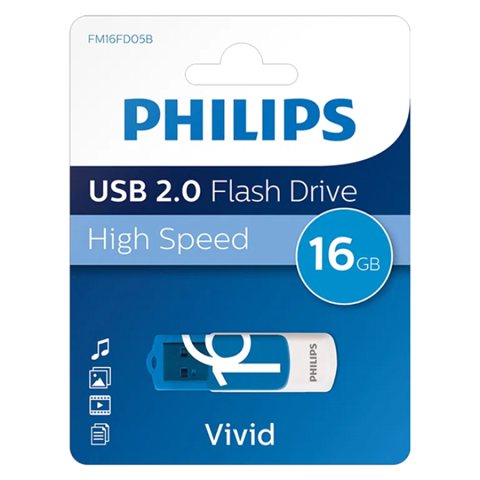 Philips Vivid FM16FD05B/00 16GB USB 2.0 Flash Bellek