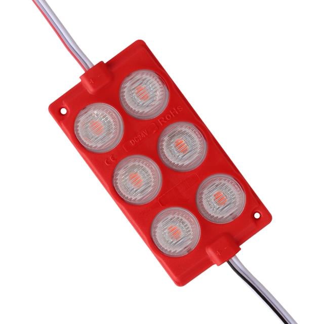 24 Volt 3 Watt Kırmızı 3030 Modül Led 75*40 24 Volt 3 Watt Kırmızı 3030 Modül Led 75*40
