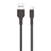 Atlas Cb431m Hasır Örgü Ve Ekstra Güçlendirilmiş Silikon Başlıklı Micro Usb Hızlı Şarj Ve Data Kablo