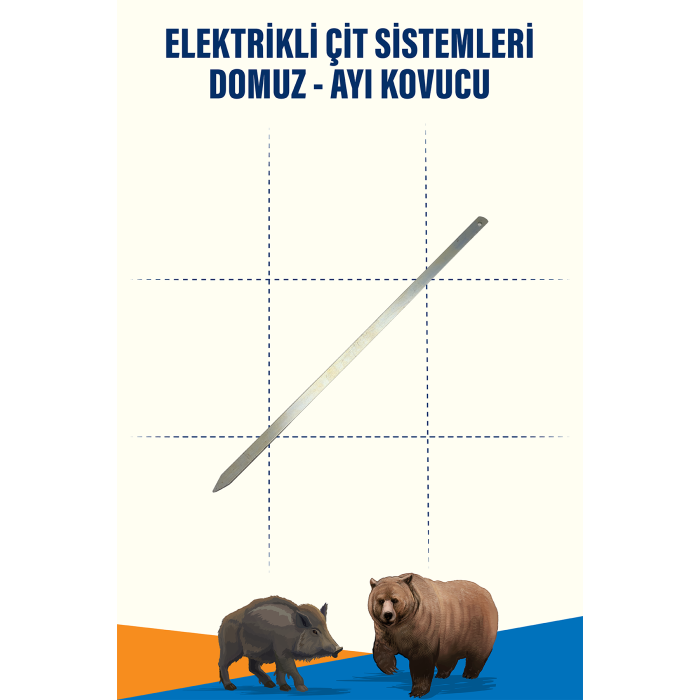 Elektrikli Çit Topraklama Çubuğu – Yüksek İletkenlik ve Dayanıklı Kaplama