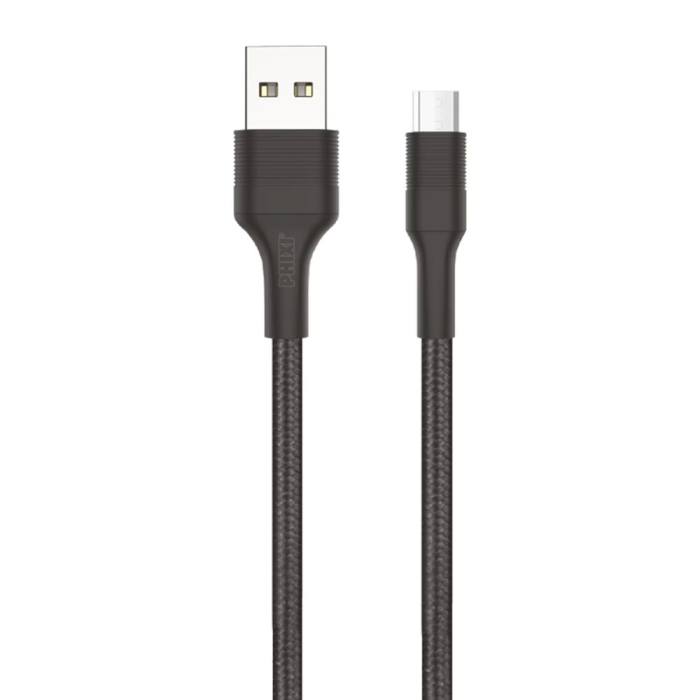 Atlas Cb431m Hasır Örgü Ve Ekstra Güçlendirilmiş Silikon Başlıklı Micro Usb Hızlı Şarj Ve Data Kablo