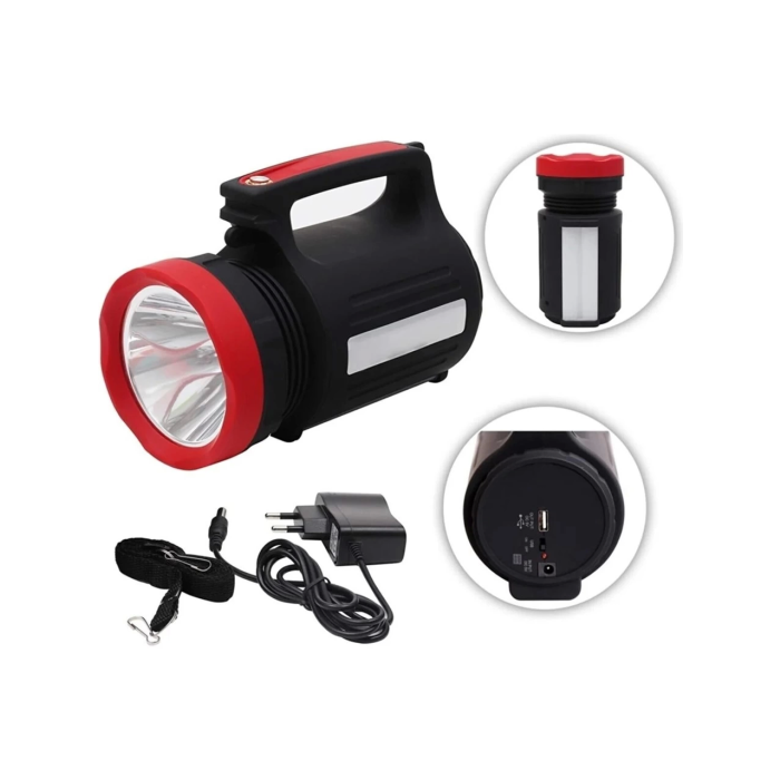 Atlas Ws-3580 Uzun Menzilli Led El Feneri 28saat Çalışma Süresi 10watt