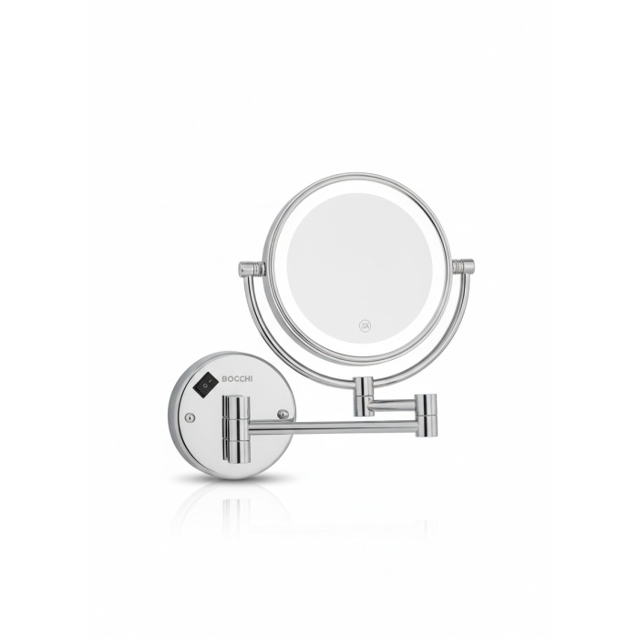 Bocchi Ayna Büyüteçli Led Işıklı Çift Kollu Çift Yönlü - Premium Ürün