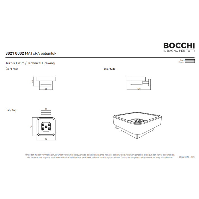 Bocchi Matera Sabunluk Krom