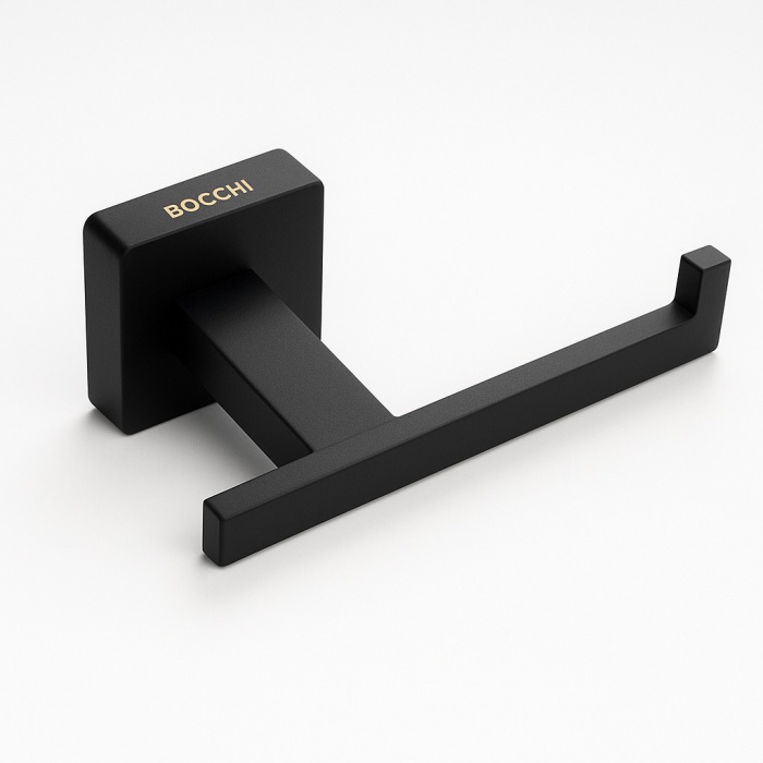 Bocchi Matera Tuvalet Kağıtlık Açık, Mat Siyah - Premium Ürün