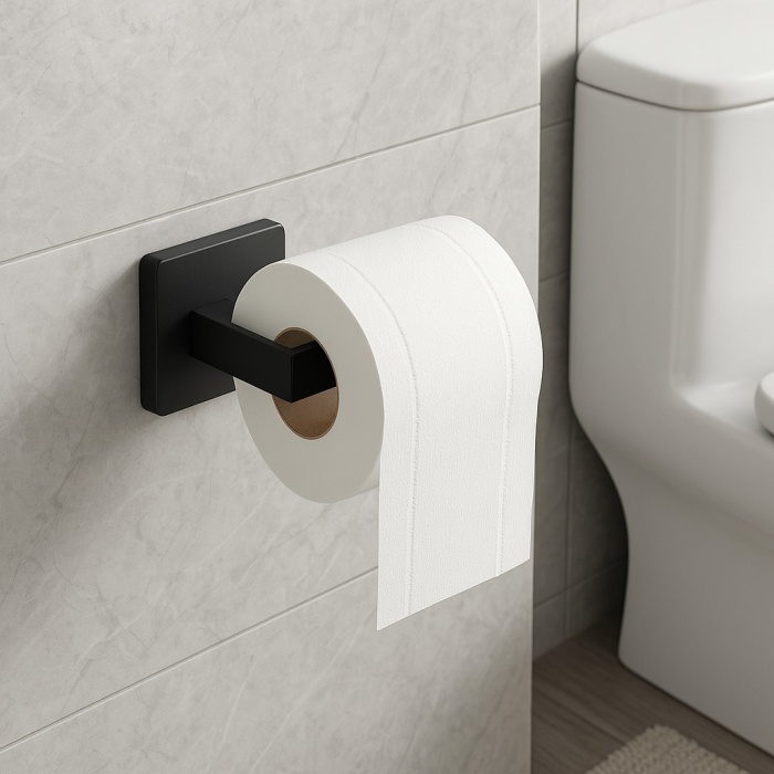 Bocchi Matera Tuvalet Kağıtlık Açık, Mat Siyah - Premium Ürün