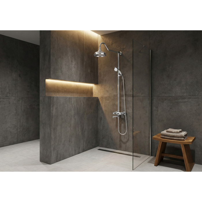 Bocchi Orient Banyo Bataryası Duş Kolonu El Duşu Seti Krom