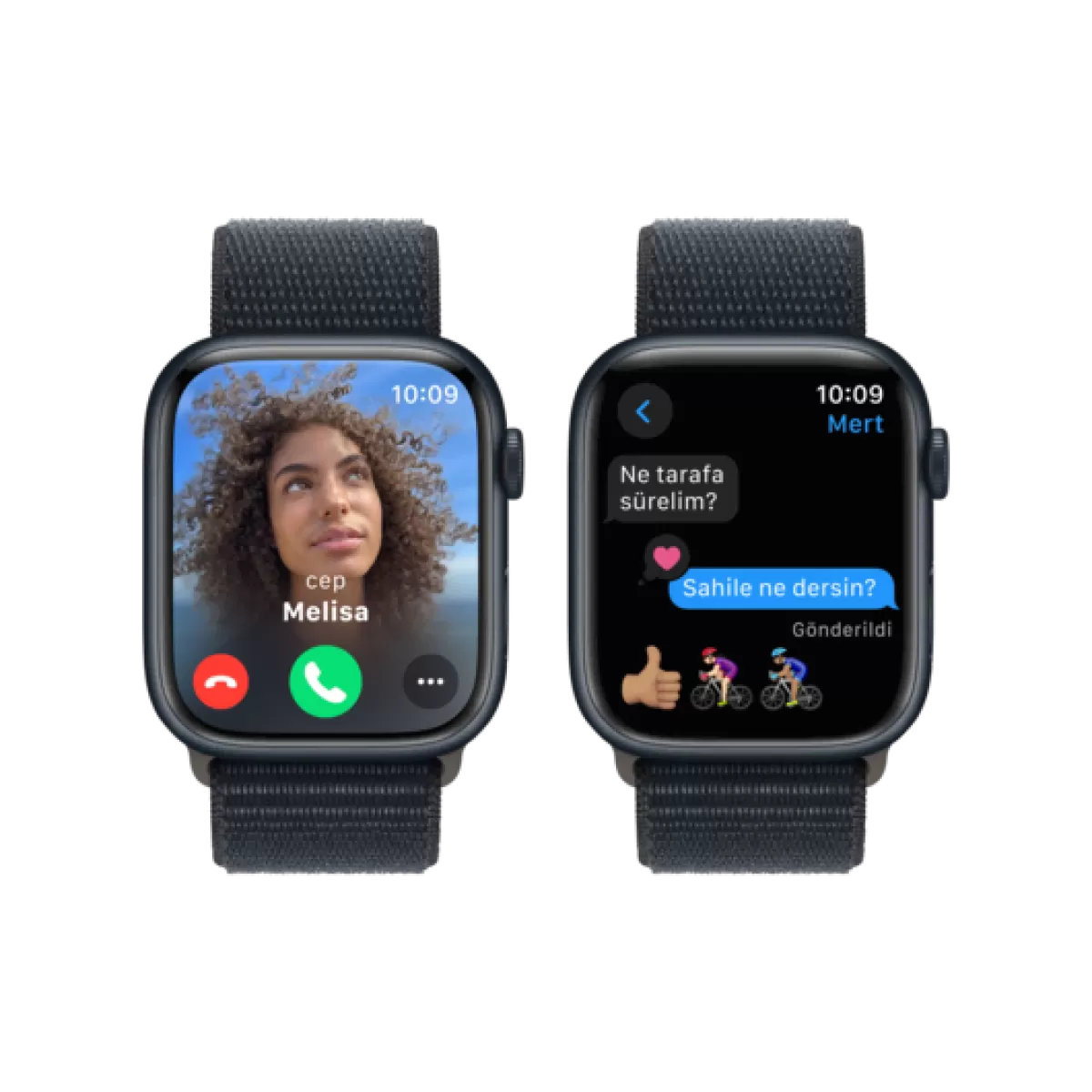 APPLE Apple Watch S9  41mm Gece Yarısı SB M/L Akıllı Saat