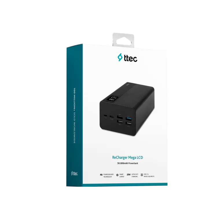 TTEC Ttec 2BB197S ReCharger 50000mAh Powerbnk Powerbank