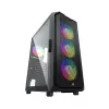 POWER BOOST PB-P521B 750W 80PLUS BRONZ USB 3.0 MESH RGB FANLI SİYAH KASA