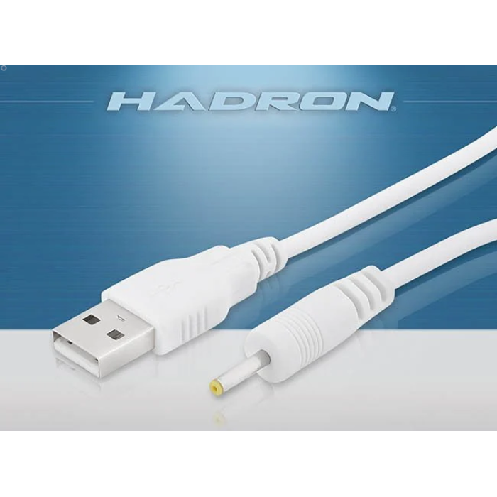 Platoon USB Sarı Uç 2.5*0.7mm / USB To 2.5 mm 0.7 mm Kablo USB Tablet Şarz Kablosu