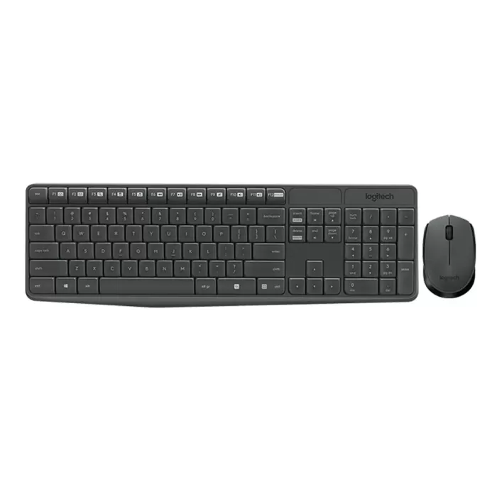 Logitech MK235 USB Kablosuz Türkçe Q Klavye Mouse Seti - Siyah