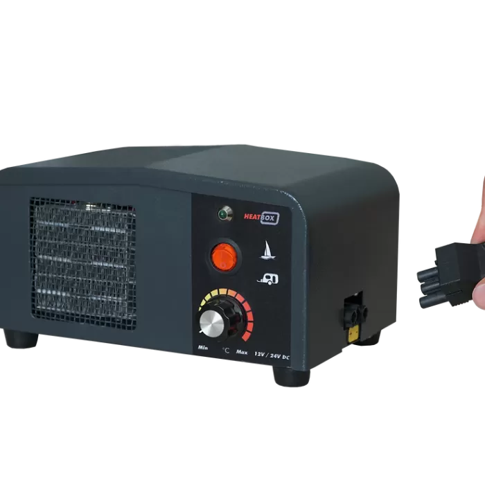 Heatbox Mini 12V 100W - 200W Füme Fanlı Isıtıcı