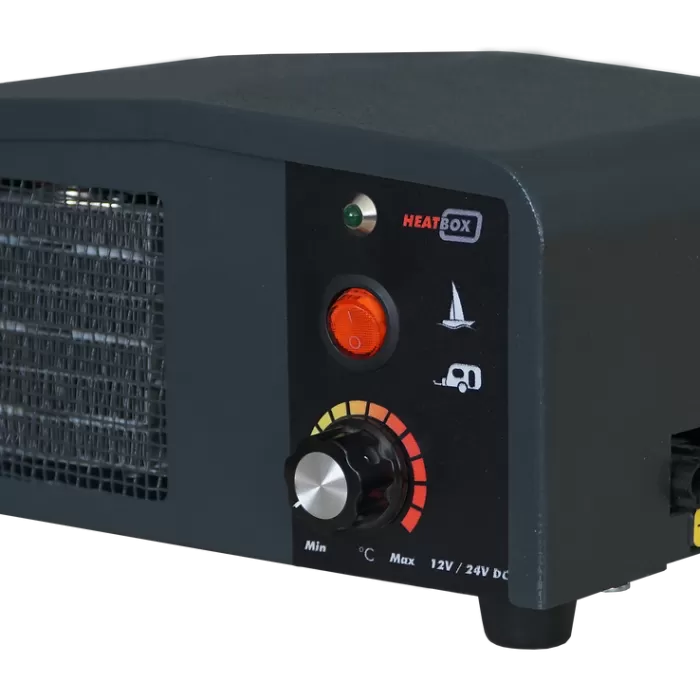 Heatbox Mini 12V 100W - 200W Füme Fanlı Isıtıcı