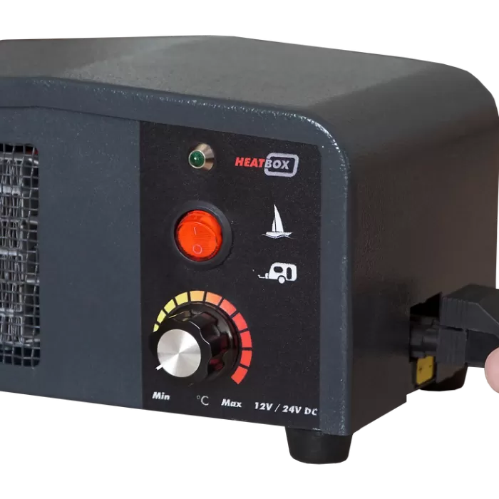 Heatbox Mini 12V 100W - 200W Füme Fanlı Isıtıcı
