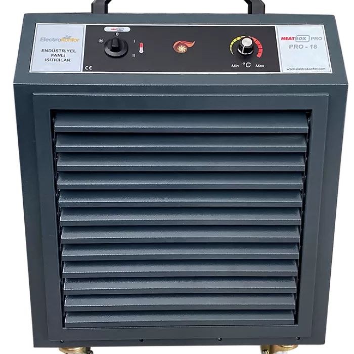 Heatbox Pro 9000W - 18000W Füme Fanlı Isıtıcı