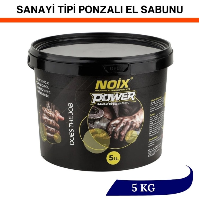 NOİX POWER SANAYİ TİPİ PONZALI EL TEMİZLEME KREMİ