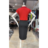 Kadın Kısa Kollu Kruvaze Yaka Krep Elbise (Kemersiz)
