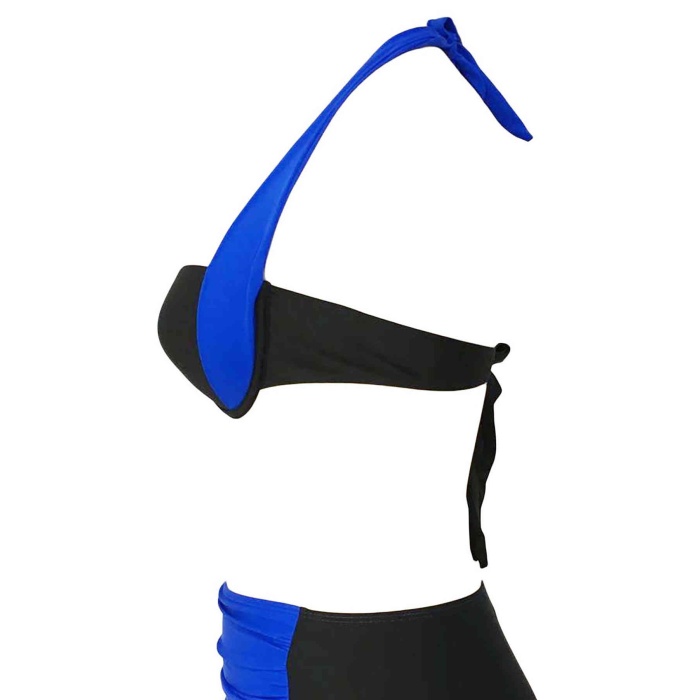 Mavi Siyah Bikini üstü