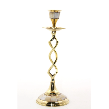 Tekli Pirinç Sedefli Şamdan 5078