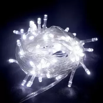 10m 100 LED Boncuk Lamba Beyaz Işık