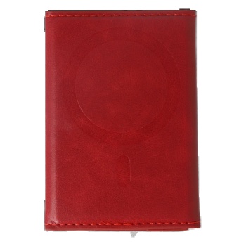 KYL06 Tema Magsafe Deri Kartlık - Kırmızı