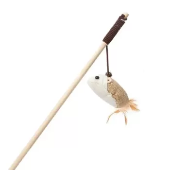 Doğal Jut Fare Sembollü Kedi Oltası