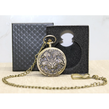 Özel Kutulu Dragonlu Antik Köstekli Saat Alk4680