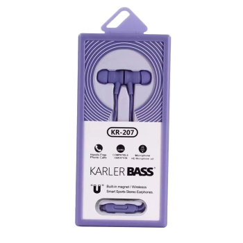 KYL06 KR-207 Mıknatıslı Kablolu Kulaklık - Mor