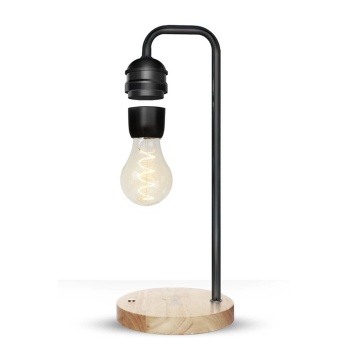 KYL06 XF01 Ampul Görünümlü Kablosuz Şarj Özellikli Gece Lambası - Siyah