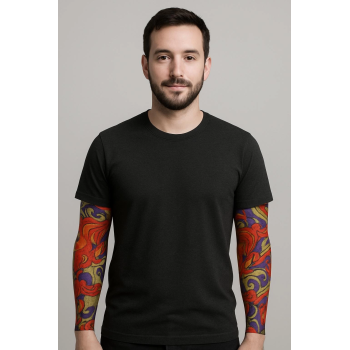 Çorap Dövme Giyilebilir Kol Bacak Dövmesi Likralı 2 Adet Model 4