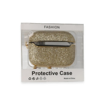 KYL06 Airpods Pro 2 (2.nesil) Spell Simli Kılıf - Gold