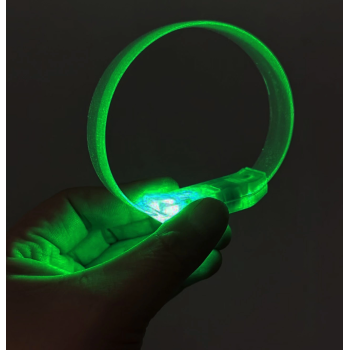3 Modlu Pilli Led Işıklı Esnek Parti Bilekliği Yeşil