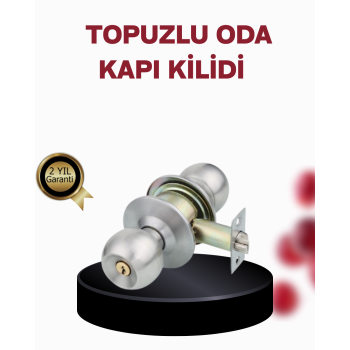 Paslanmaz Çelik Dayanıklı Topuzlu Kapı Kilidi