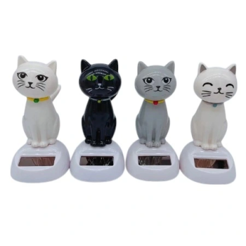 Güneş Enerjili Solar Sallanan Kedi