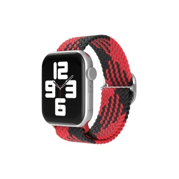KYL06 Apple Watch 38mm Star Kordon - Kırmızı-Siyah