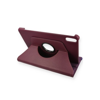 KYL06 Huawei Honor Pad V9 Kılıf 360 Tablet Deri Kılıf - Mürdüm