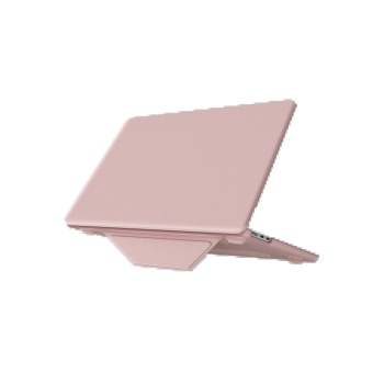 KYL06 Macbook Pro 14 2021 Macbook Deri Kapak - Pembe