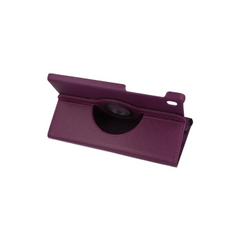 KYL06 Samsung Galaxy T220 Tab A7 Lite 8.7 Kılıf 360 Tablet Deri Kılıf - Mürdüm