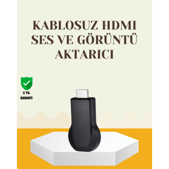 Kompakt HDMI Kablosuz Dongle – 1080p Görüntü ve Plug‑and‑Play Kurulum