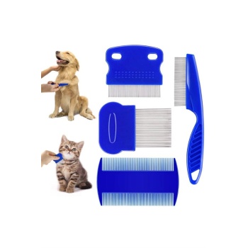 4lü Bit Evcil Hayvan Tarak Seti Kedi Köpek Bit Tarak Seti Pire Tarağı