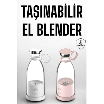 El Blender Taşınabilir Meyve Blender Şarj Edilebilir Taşınabilir Blender Elektrikli