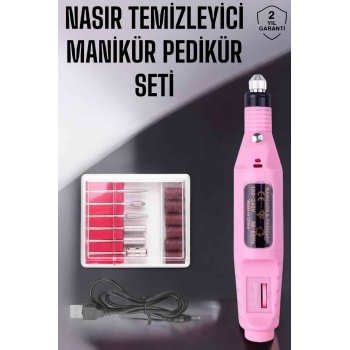 Protez Tırnak Manikür ve Pedikür Seti Elektrikli