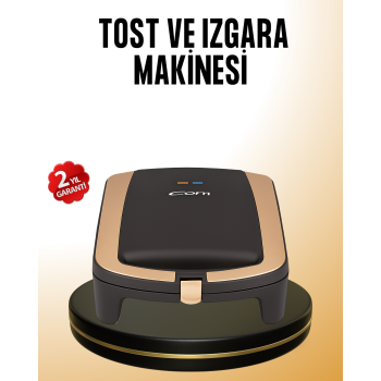 Tost Makinesi Hızlı Pişirme Teknolojisi 1500 Watt