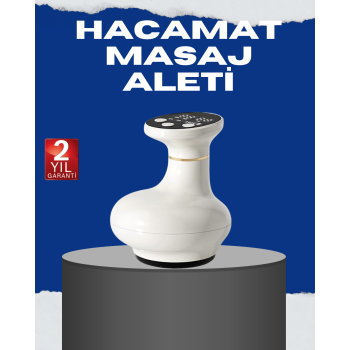 USB Şarjlı 3 Fonksiyonlu Masaj Aleti Kupa Terapisi ve Gua Sha