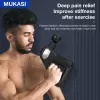 Fascial Gun KH-750 Gri LCD Sporcu Egzersiz Masaj Aleti 8 Başlıklı