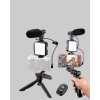 Video Çekim Kiti Tripod LED Işık Harici Mikrofon ve Bluetooth Kumanda Seti